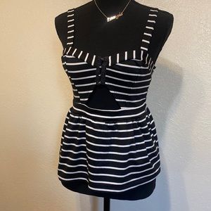 Black and white striped shirt